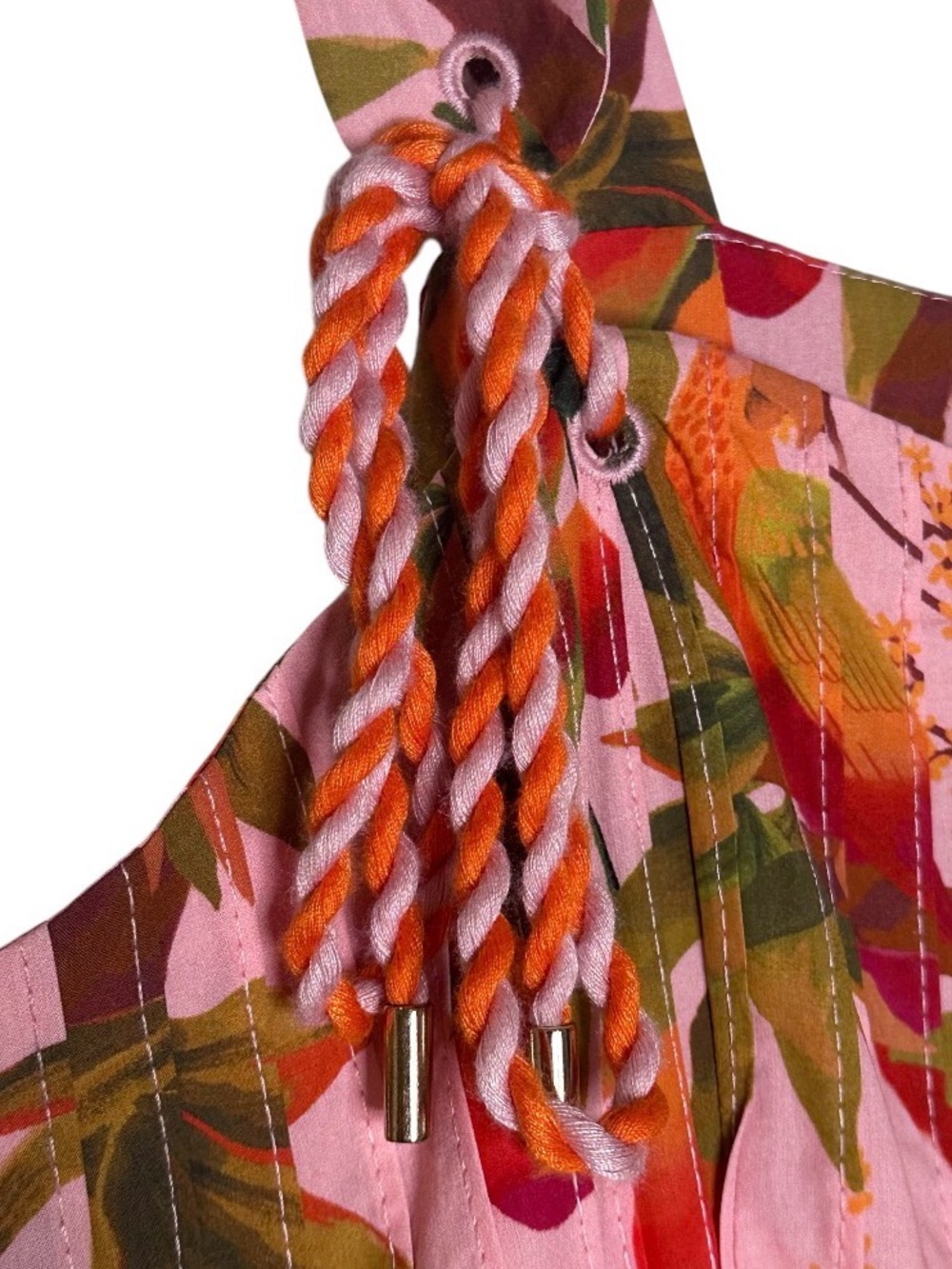 The FARM RIO Mixed Warm Prints Organic Cotton Maxi Dress M - Picture 8 of 10